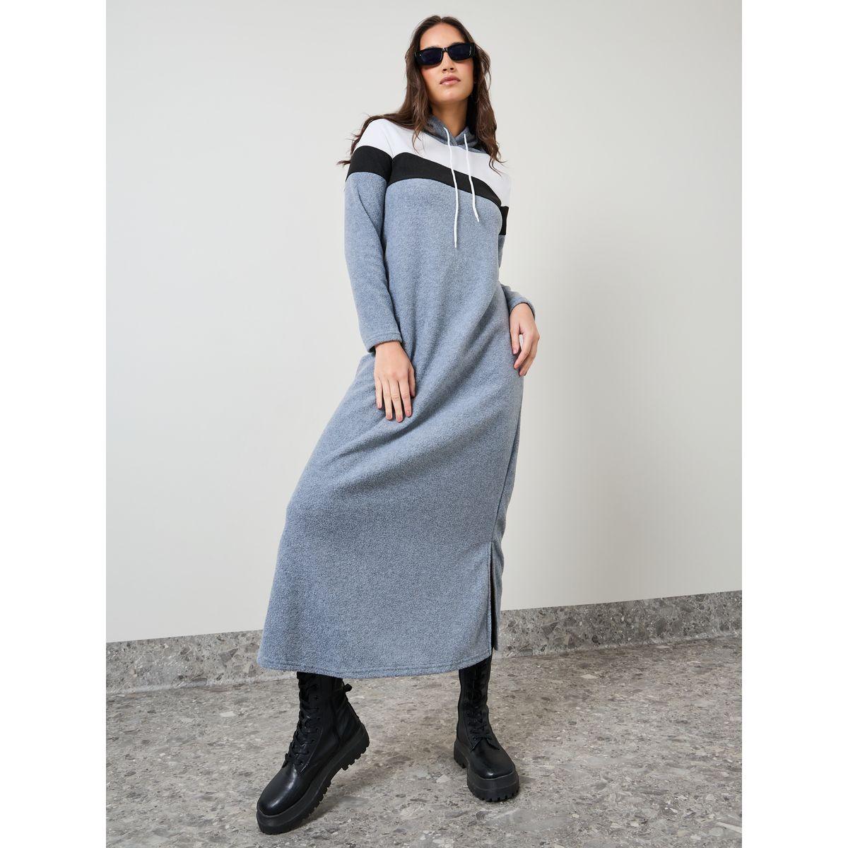 فستان طويل بنمط كتل الالوان-women-clothing-dresses-image-1