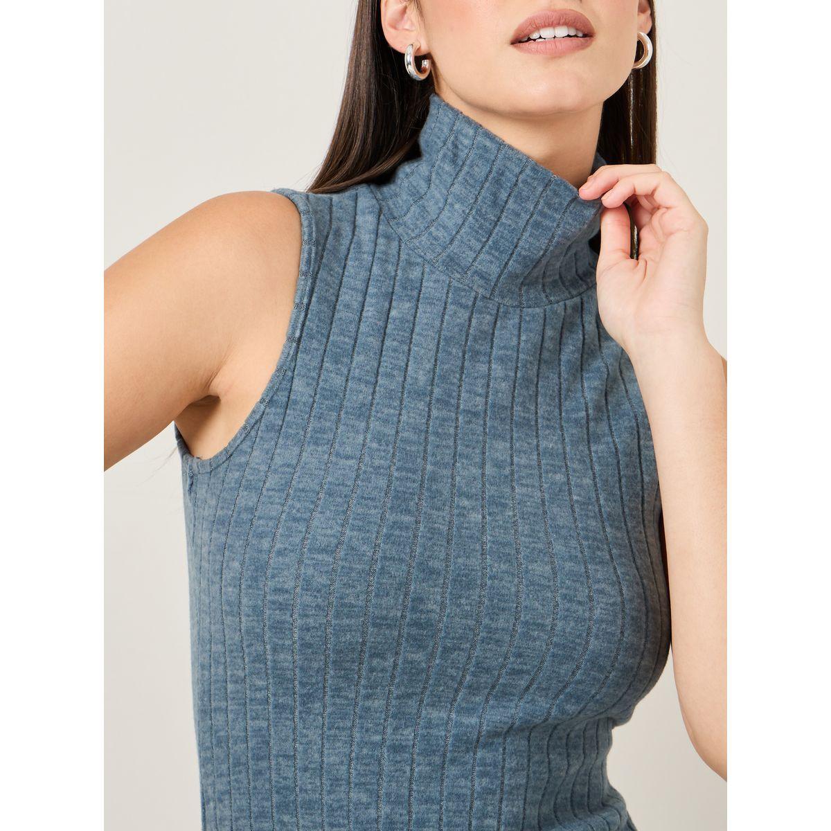 فستان طويل مضلع بشق جانبي-women-clothing-dresses-image-4