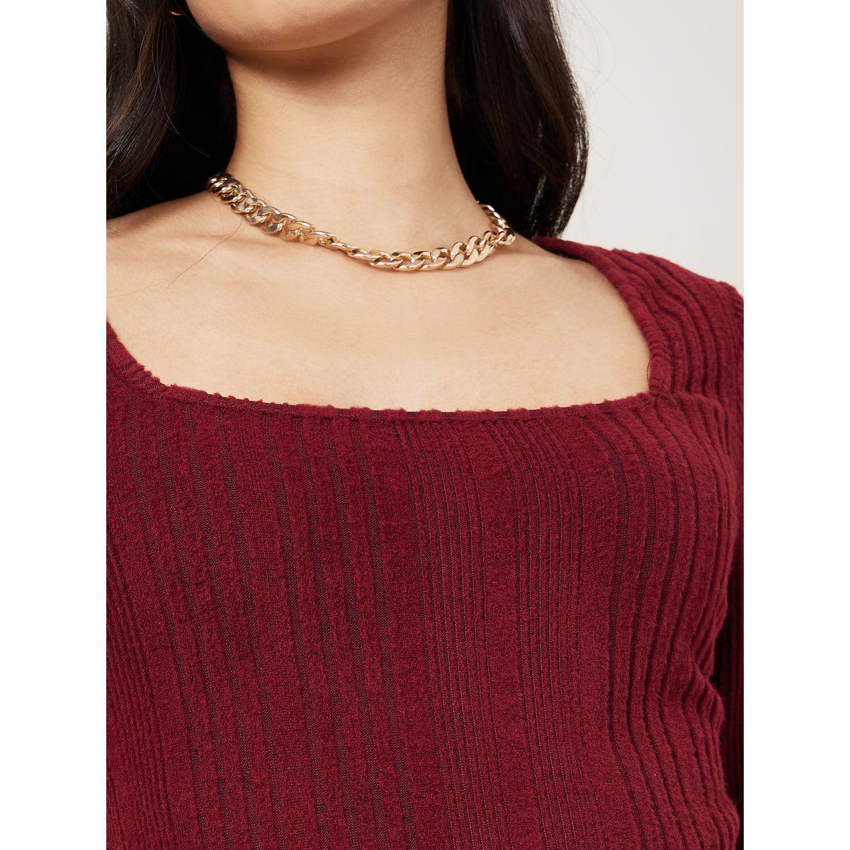 Styli Square Neck Knit Bodycon Maxi Dress-women-clothing-dresses-image-3