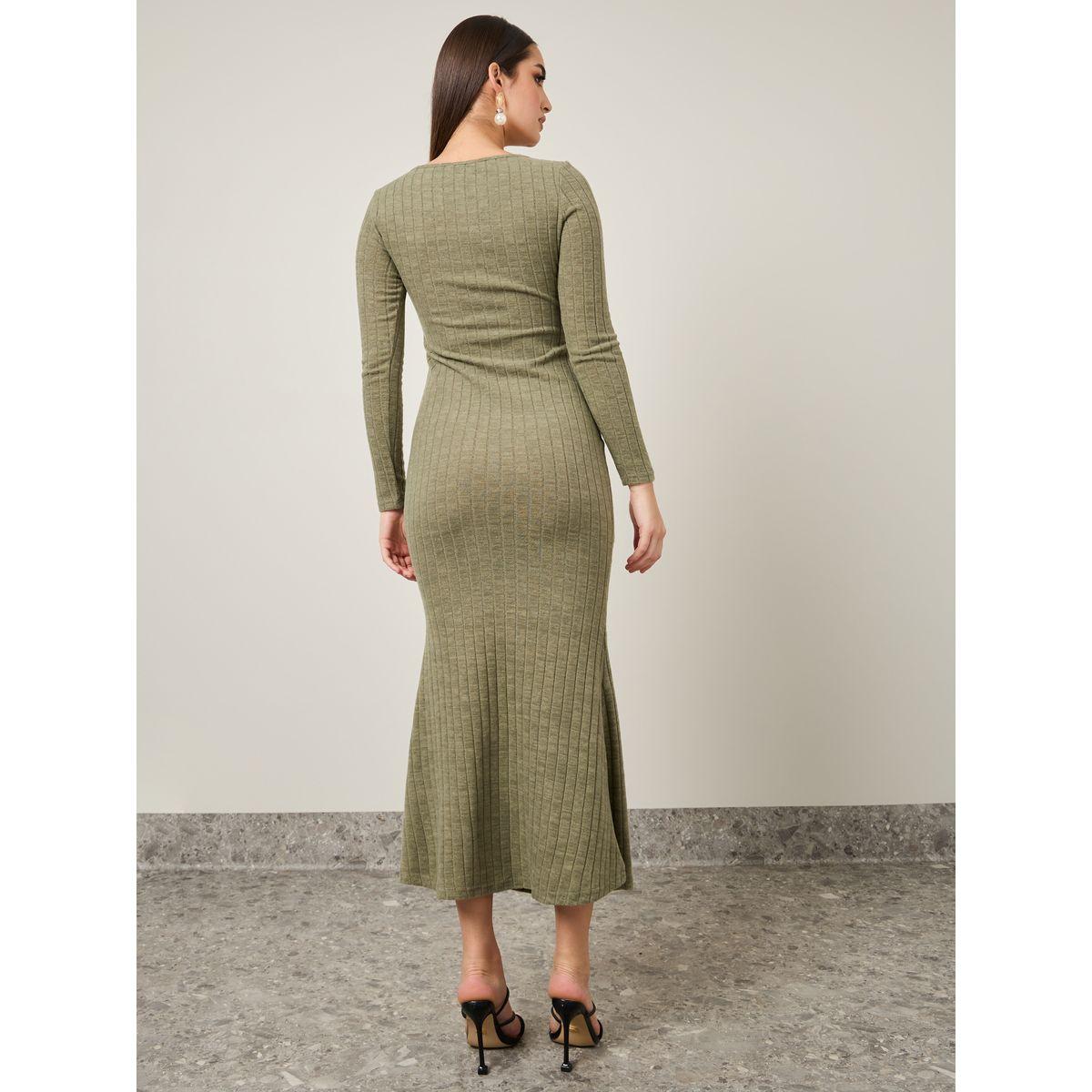 Styli Ribbed Square Neck Bodycon Maxi Dress-women-clothing-dresses-image-4