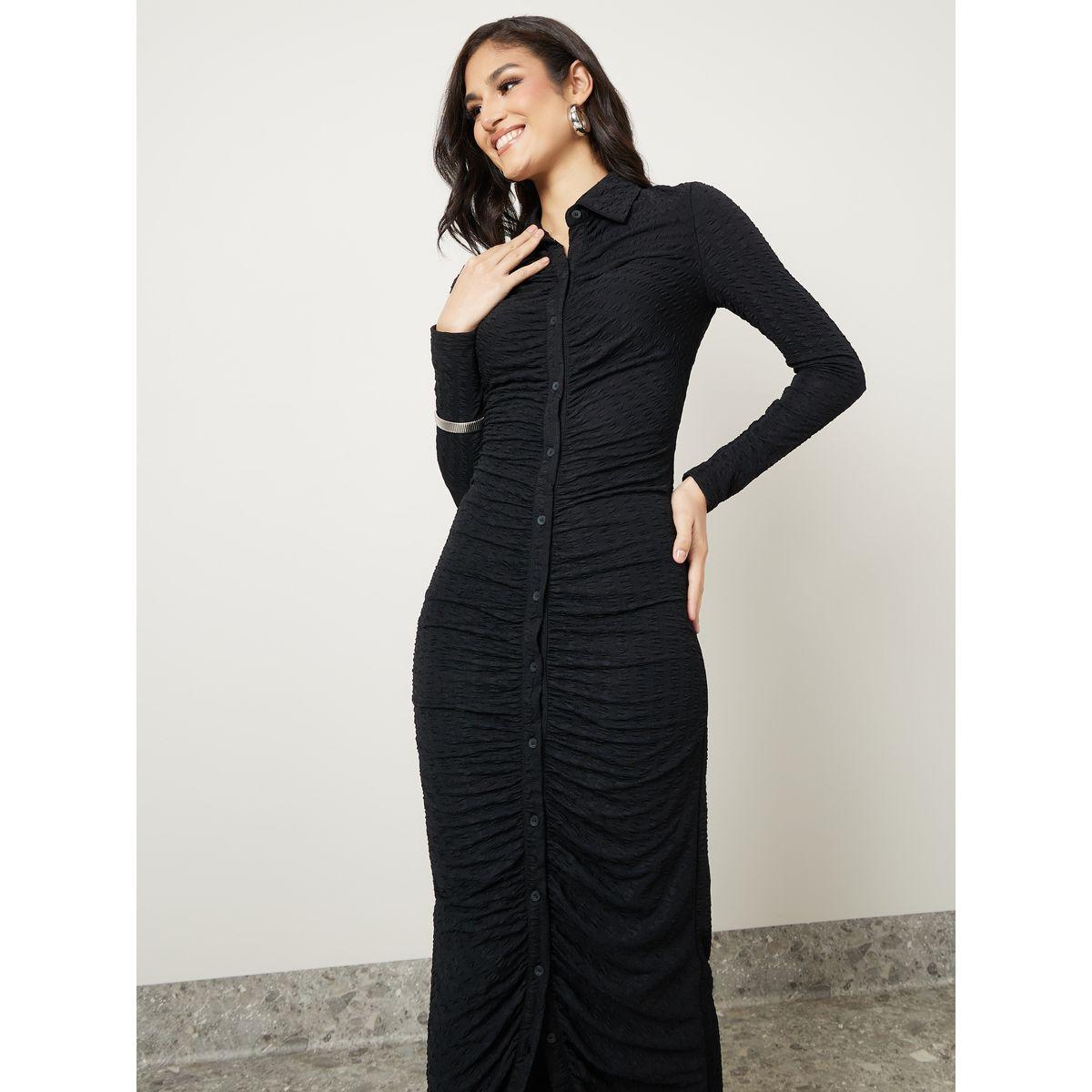 فستان طويل بتفاصيل بارزة الملمس-women-clothing-dresses-image-2