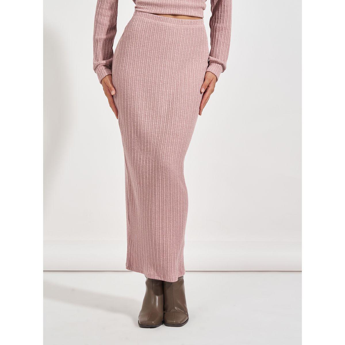 طقم منسق من تنورة طويلة مع بلوزة محبوكة-women-clothing-coordsets-image-5