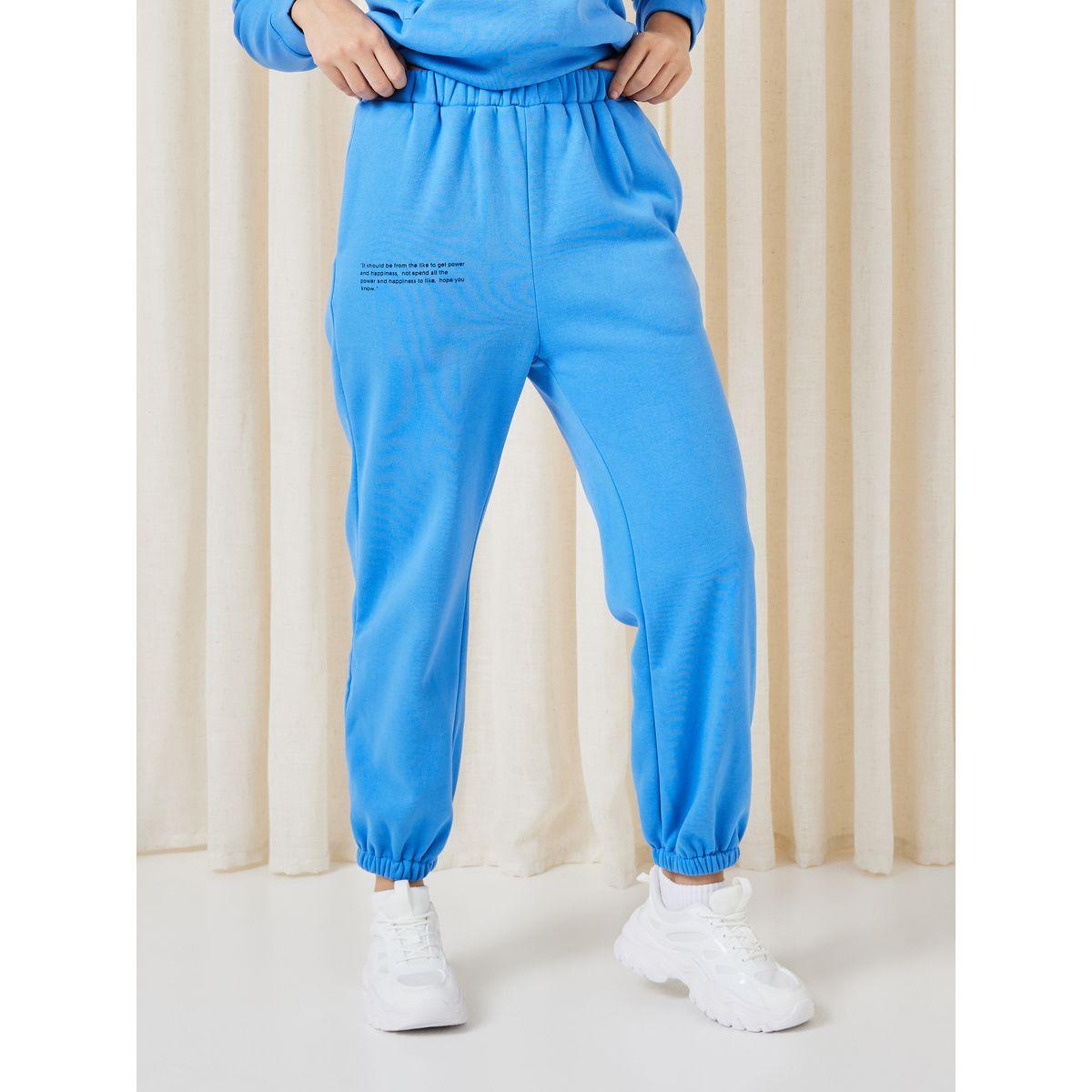 Styli Unwind Paragraph Slogan Kangaroo Pocket Hoodie & Jogger Lounge Set-women-clothing-coordsets-image-5