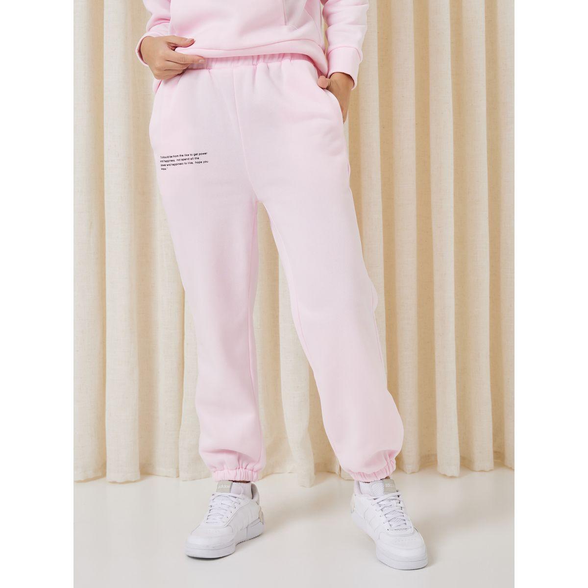 Styli Unwind Paragraph Slogan Kangaroo Pocket Hoodie & Jogger Lounge Set-women-clothing-coordsets-image-5