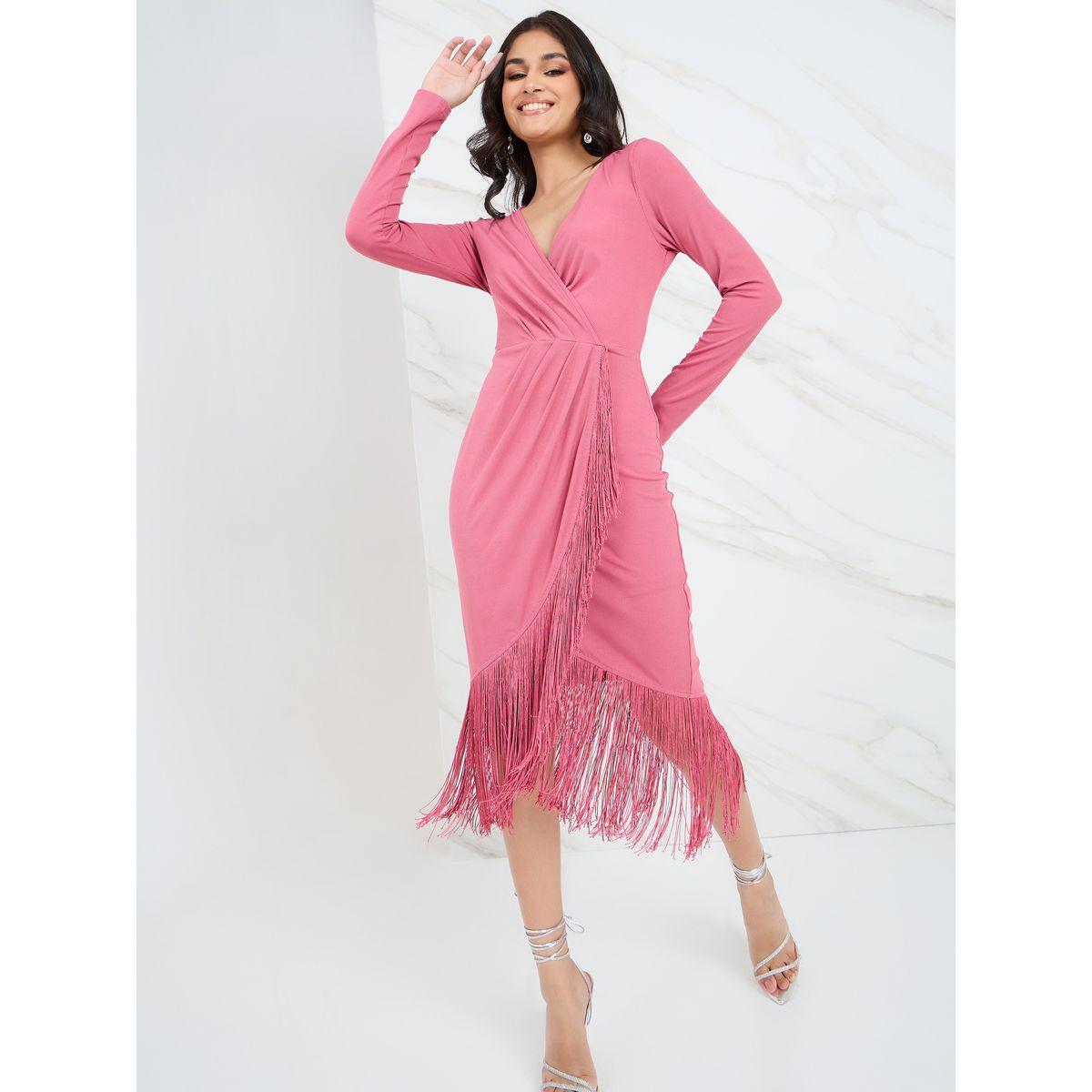 فستان ميدي بنمط لف-women-clothing-dresses-image-1