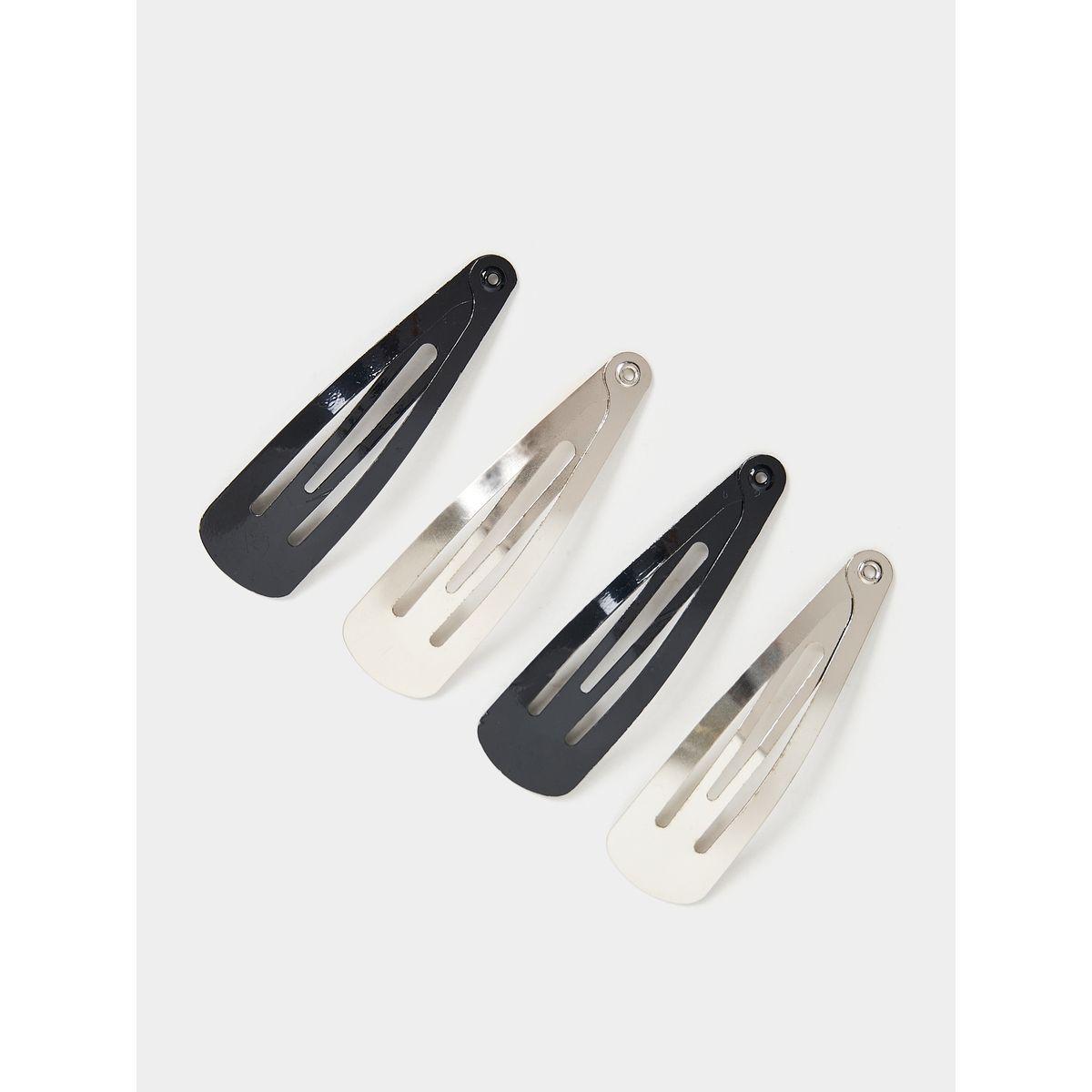 Styli Set of 4 - Plain Hair Snaps-women-hairaccessories-clips-image-1