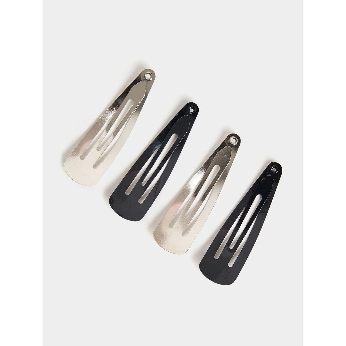 Styli Set of 4 - Plain Hair Snaps-women-hairaccessories-clips-image-3