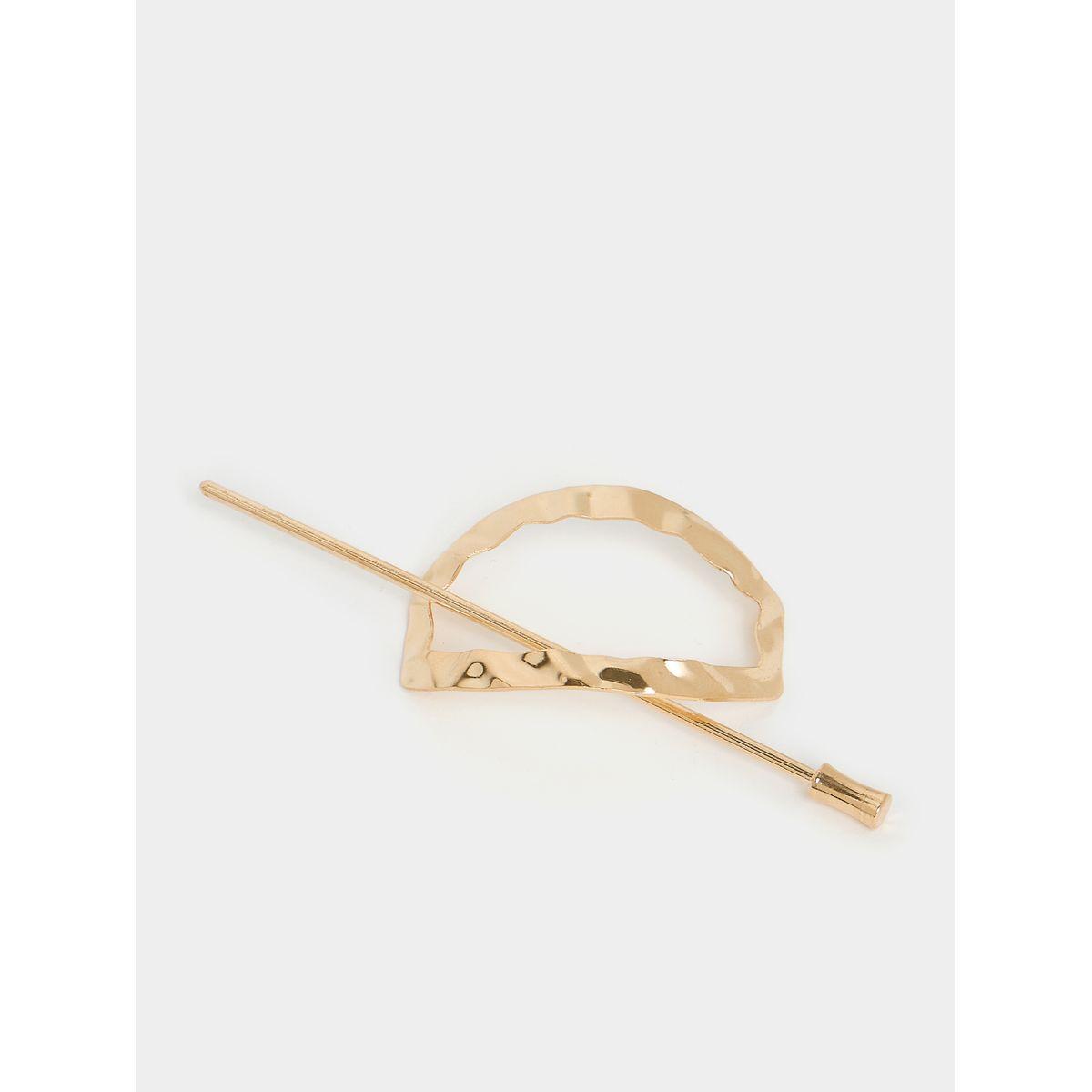 Styli Gold Metal Cage With Hair Stick-women-hairaccessories-others-image-1