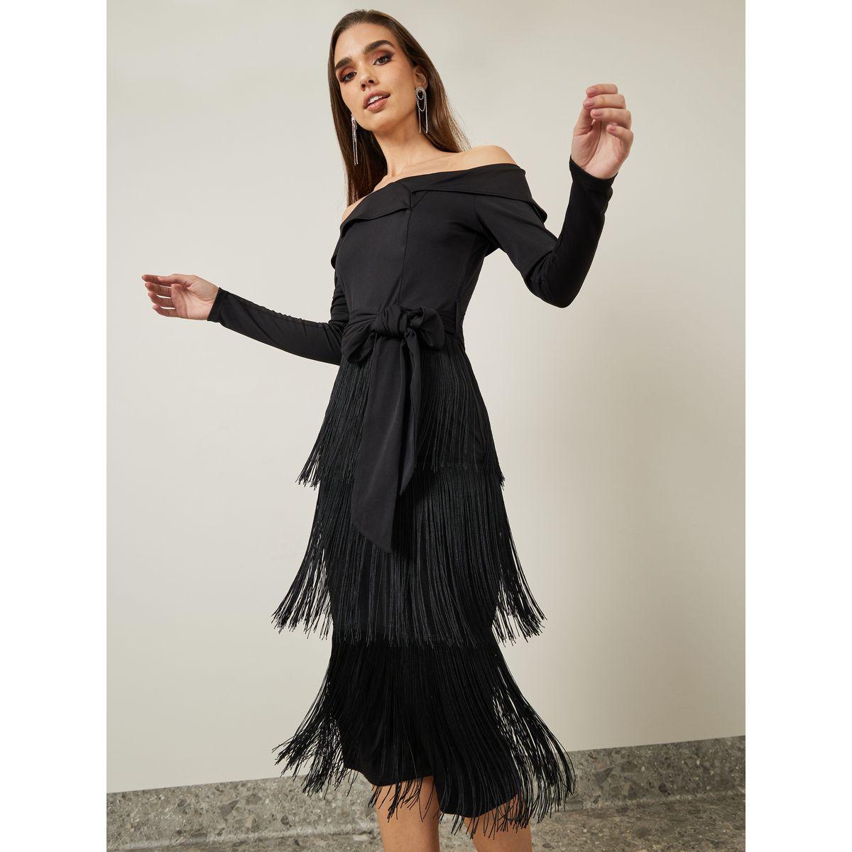 فستان ميدي بأكتاف مكشوفة-women-clothing-dresses-image-2