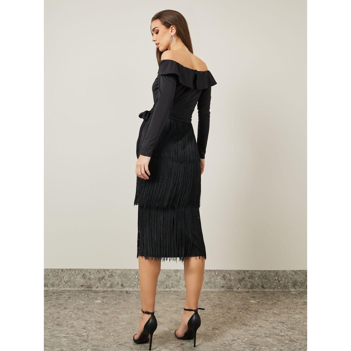 فستان ميدي بأكتاف مكشوفة-women-clothing-dresses-image-4