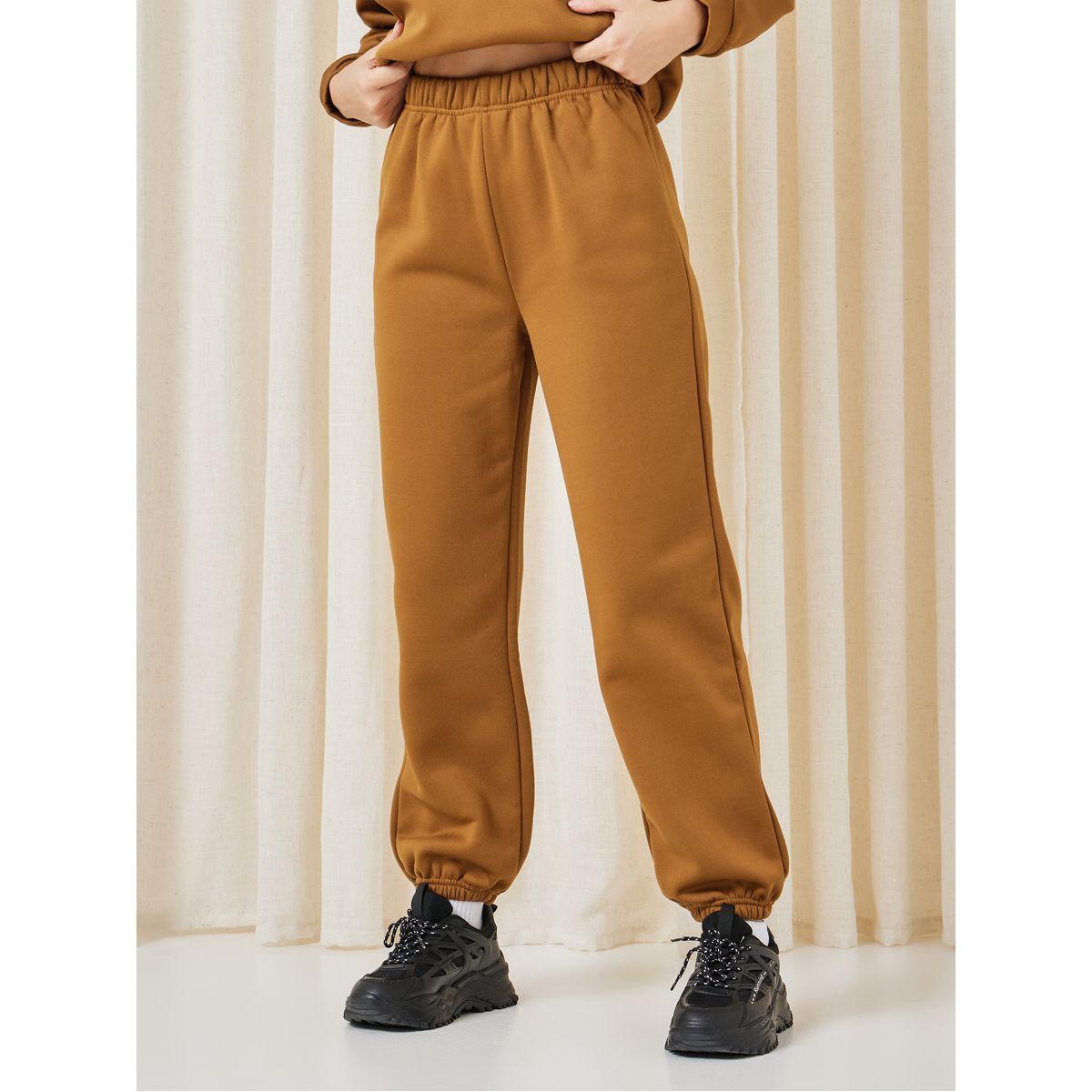 Styli Unwind Fleeceback Kangaroo Pocket Hoodie & Jogger Lounge Set-women-clothing-coordsets-image-4