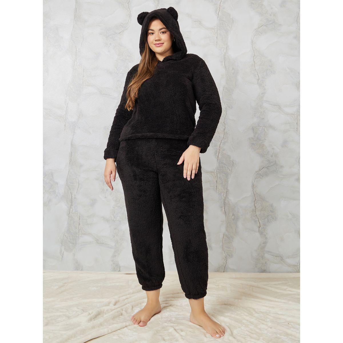 مجموعة من ( جوغر + هودي )-women-clothing-nightwear-pyjamas-longsets-image-1