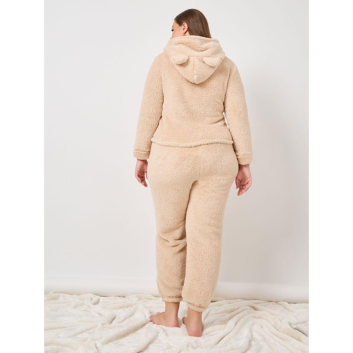 Styli Unwind Plus Plush Fleece Bear Ear Hoodie & Jogger Lounge Set-women-clothing-nightwear-pyjamas-longsets-image-7