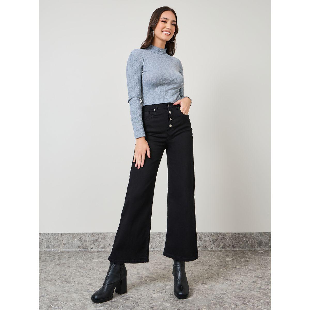 Styli High Neck Rope Textured Knit Top-women-clothing-shirtsandblouses-blouses-image-2