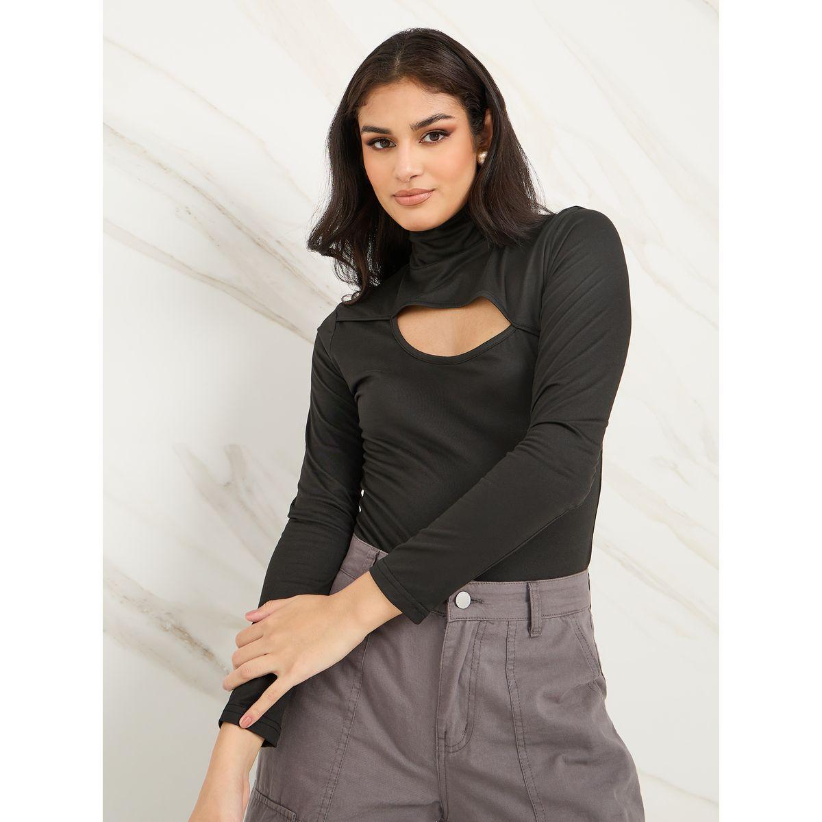 بودي سوت بياقة عالية وفتحة-women-clothing-tshirts-image-3
