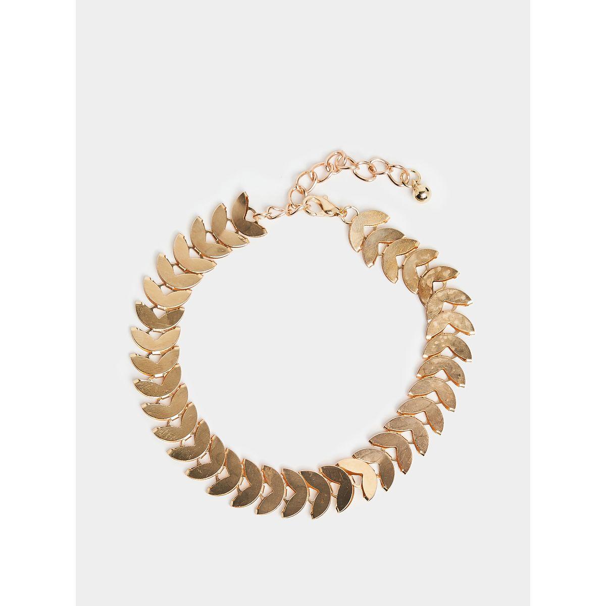 Styli Leaf Shaped Chain Anklet-women-watchesandjewellery-jewellery-anklets-image-1