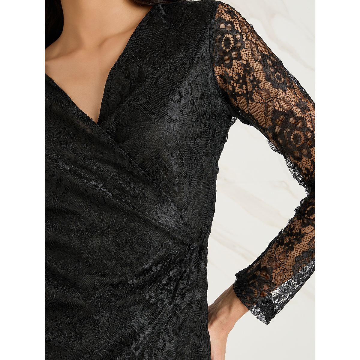 Styli Lace Insert Regular Fit Wrap Top-women-clothing-shirtsandblouses-blouses-image-3