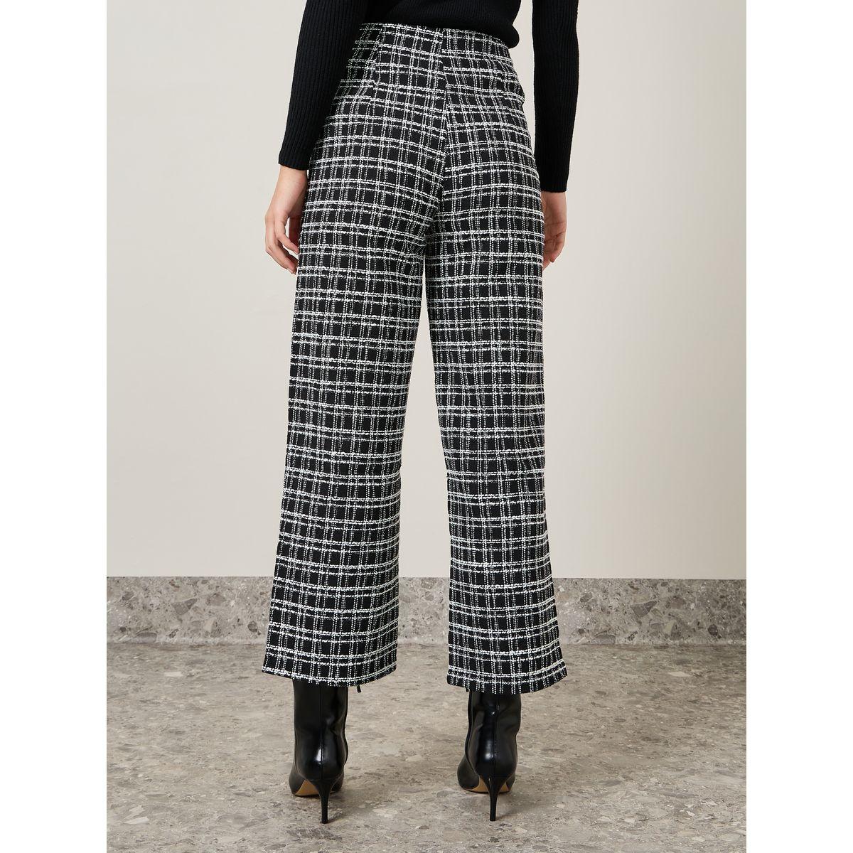 Styli Tweed Flared Pants with Button Detail-women-clothing-bottoms-trousers-image-4