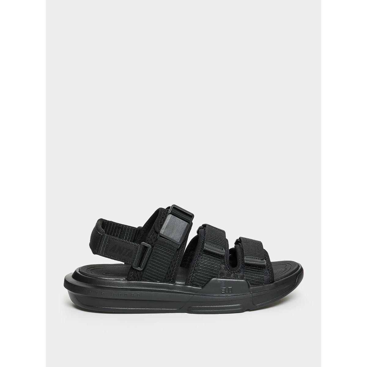 Anta Solid Sandals with Adjustable Hook and Loop-men-shoes-sandals-image-1