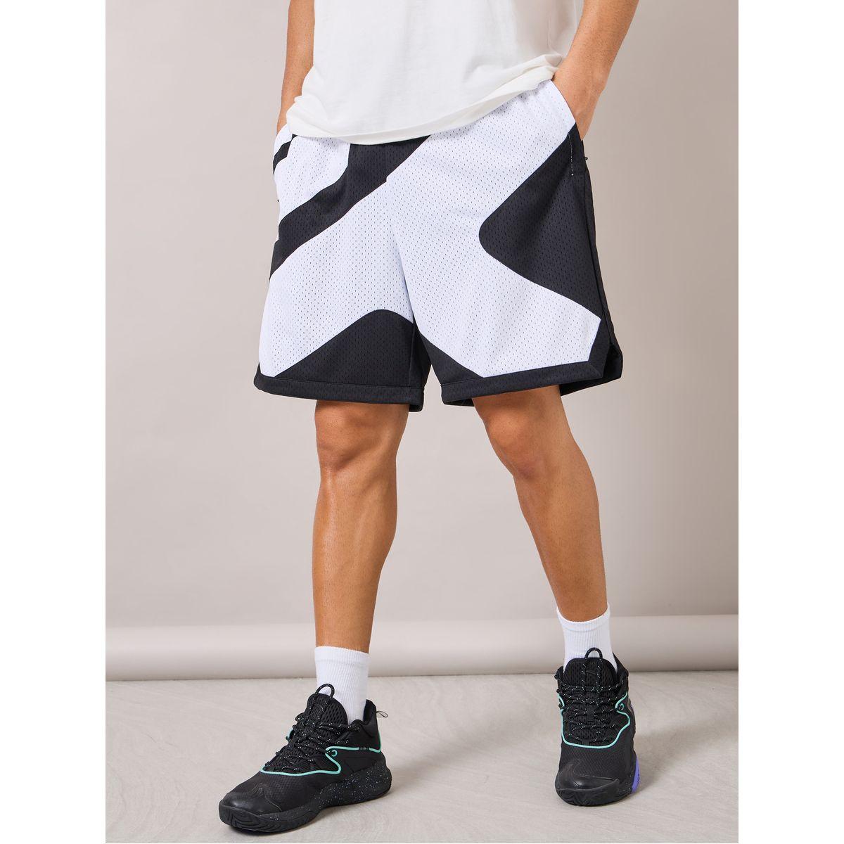 Anta Big Logo Print Relaxed Fit Mesh Shorts-men-clothing-bottoms-shorts-image-2
