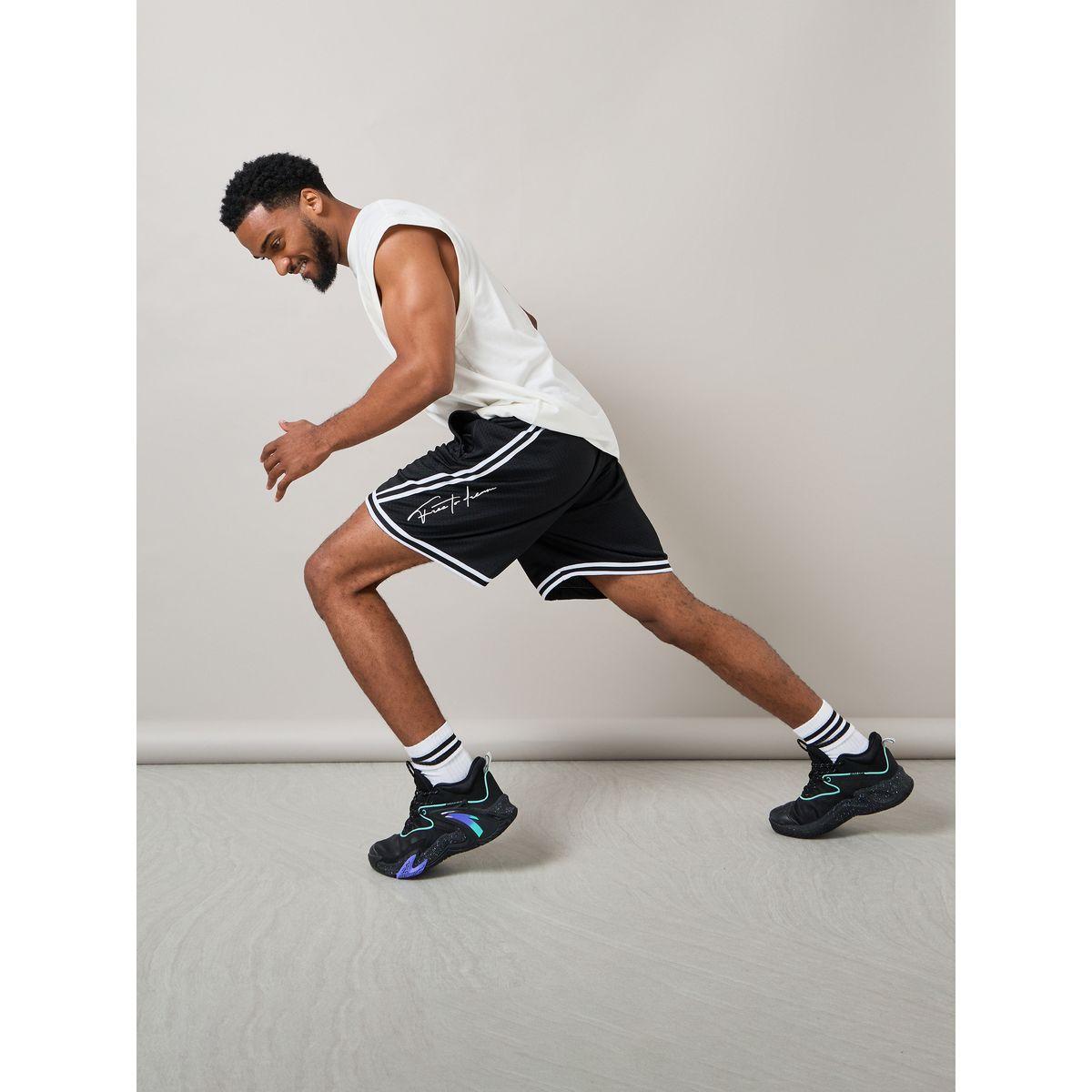 Anta Side Taping Detail Knit Game Shorts-men-clothing-bottoms-shorts-image-7