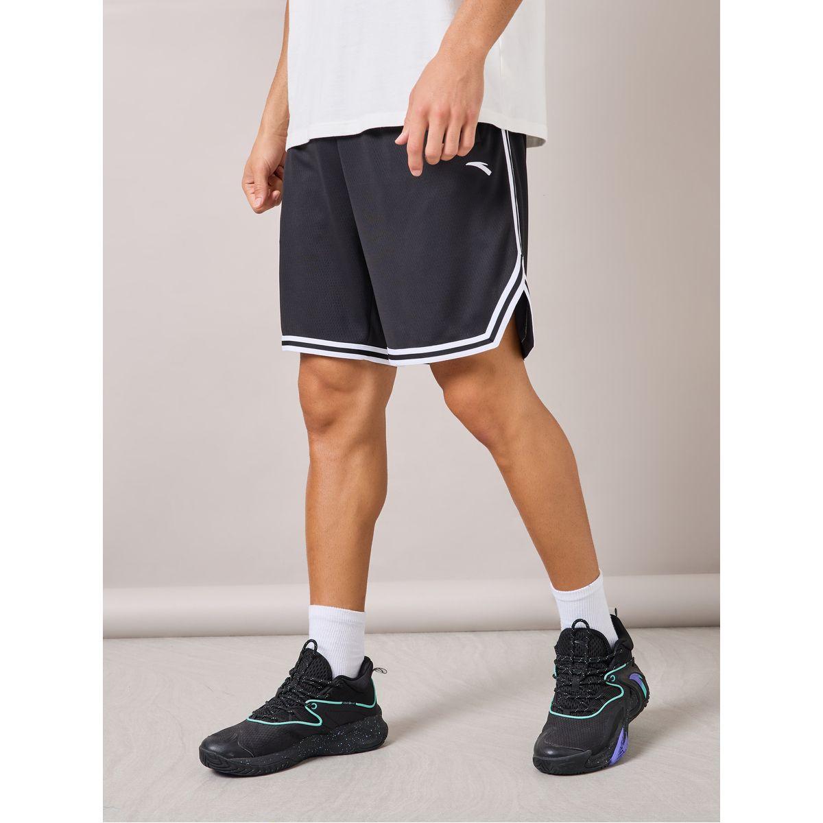 شورت محبوك بتداخلات جانبية-men-clothing-bottoms-shorts-image-2