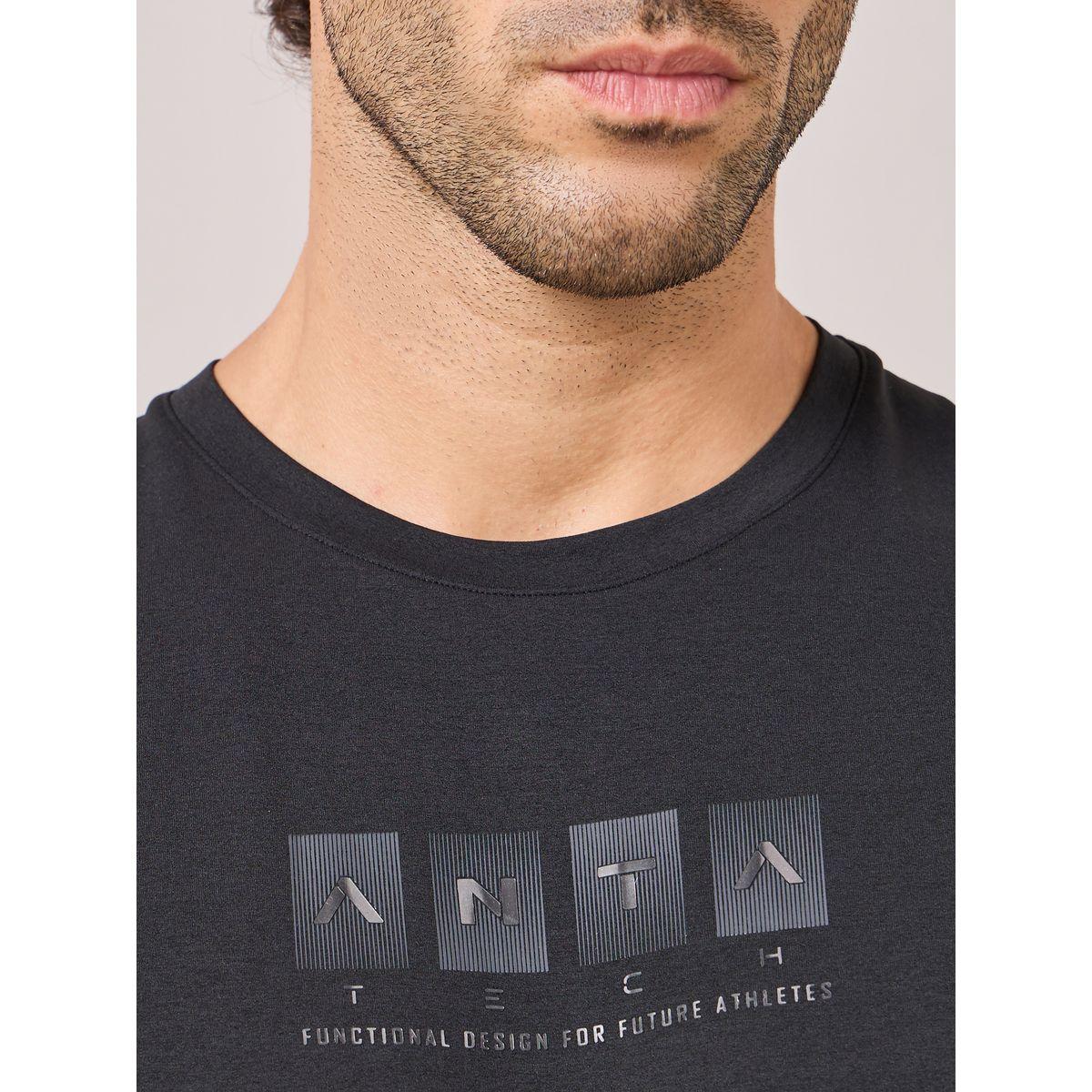 Anta Textured Logo Print Training T-Shirt-men-clothing-sportswearandactivewear-tshirtsandpolos-image-3
