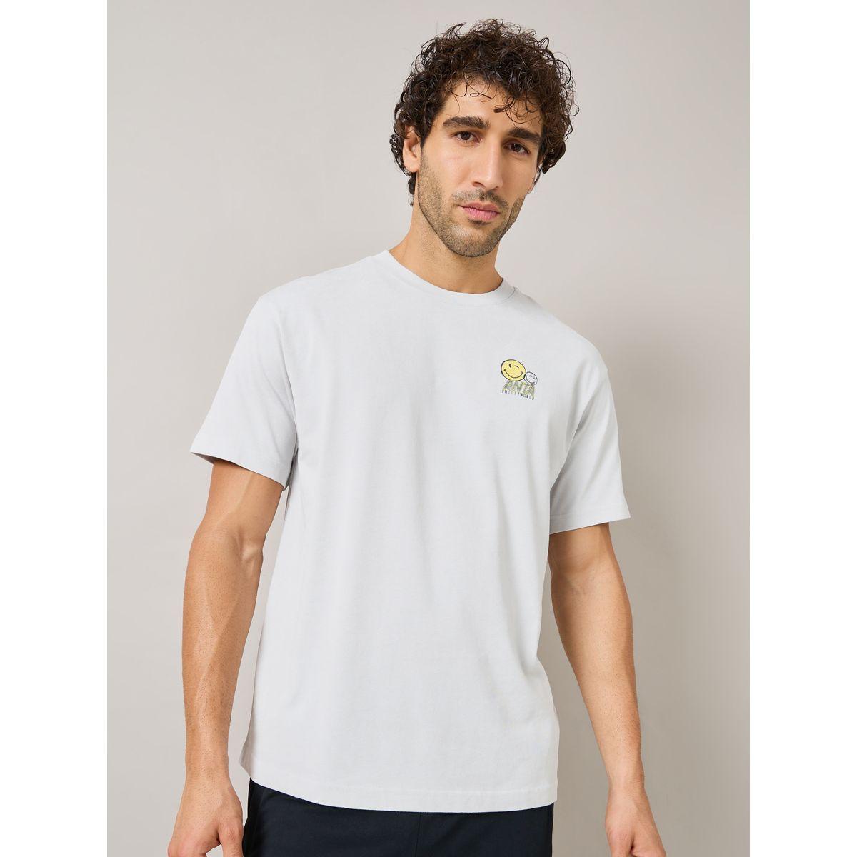 تيشيرت بياقة دائرية واكمام قصيرة-men-clothing-tshirtsandpolos-tshirts-image-1