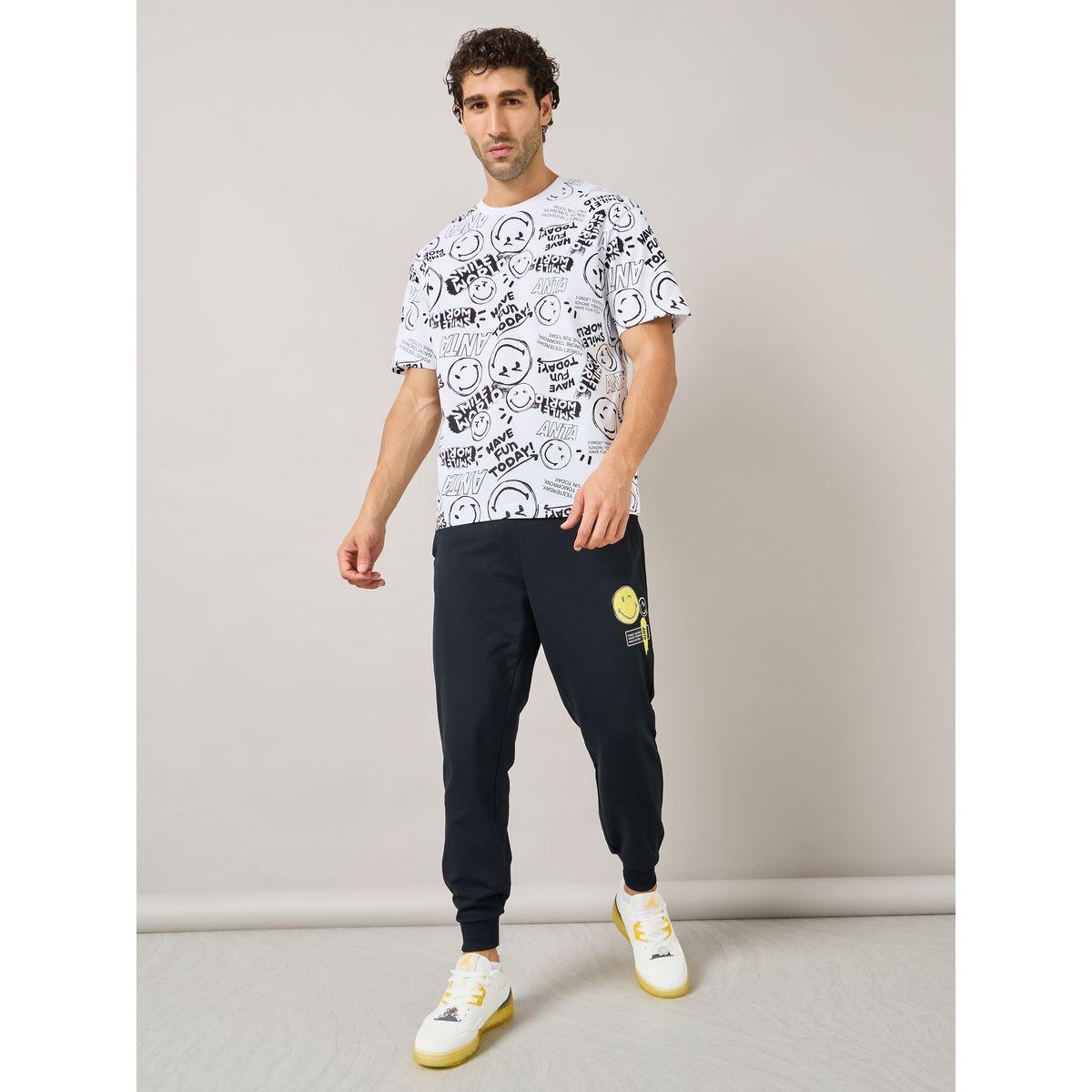 Anta All Over Emoji Print Lifestyle T-Shirt-men-clothing-tshirtsandpolos-tshirts-image-2