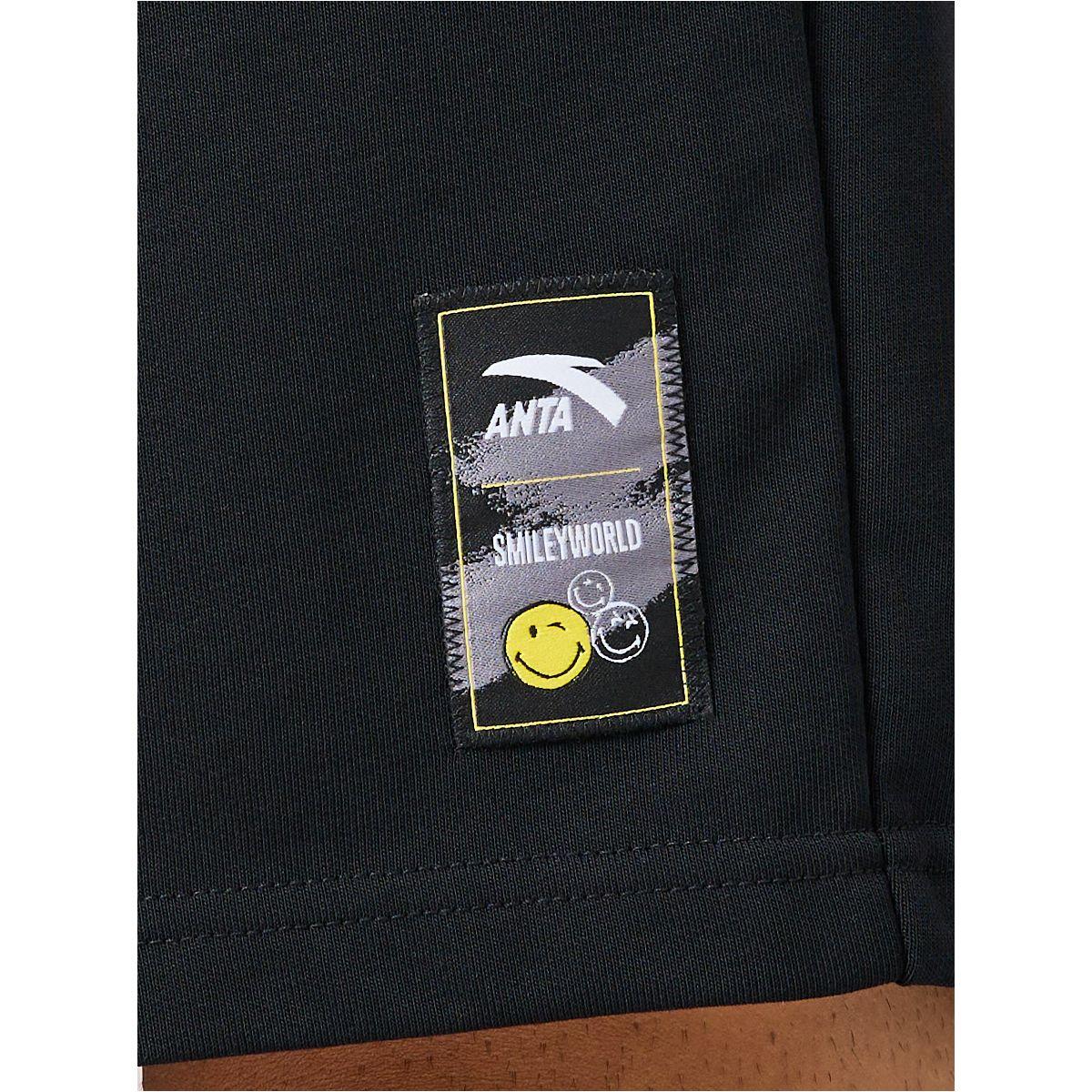 Anta Emoji Print Relaxed Fit Knit Shorts-men-clothing-bottoms-shorts-image-3
