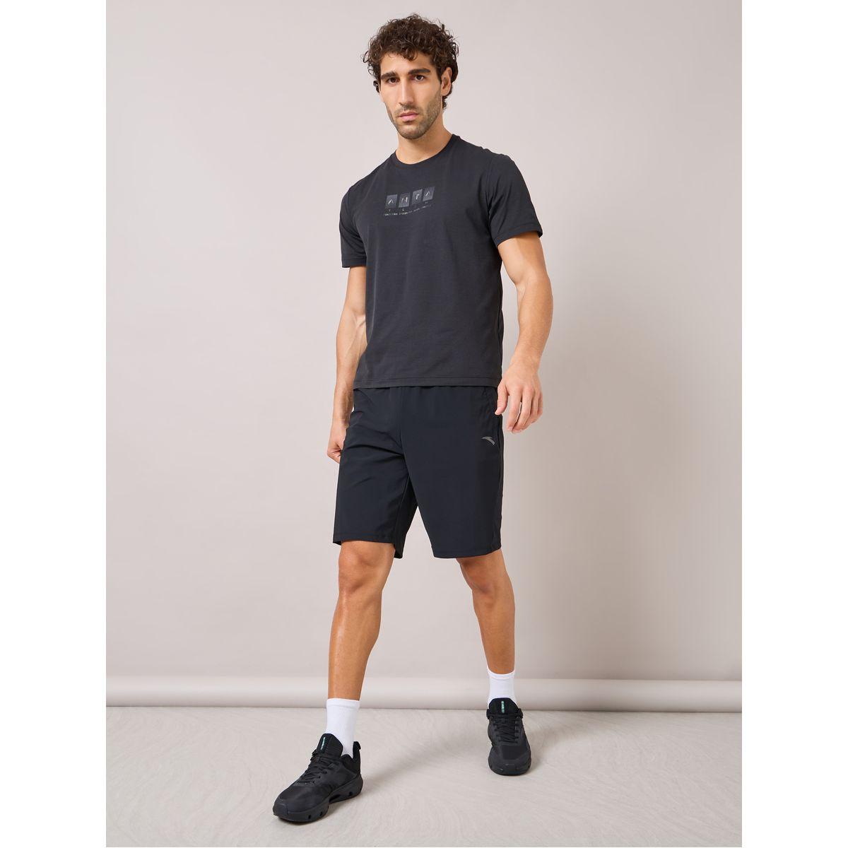Anta Sports Classic Cross-Training Knit Shorts-sports-men-clothing-bottoms-image-2