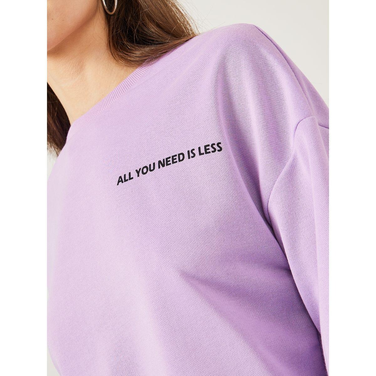 Styli Slogan Print Crop Sweatshirt & Jogger Co-Ords-women-clothing-coordsets-image-3