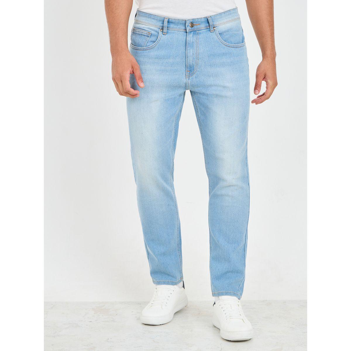 Styli Cotton Stretch Light Wash Slim Fit Jeans-men-clothing-bottoms-jeans-image-1
