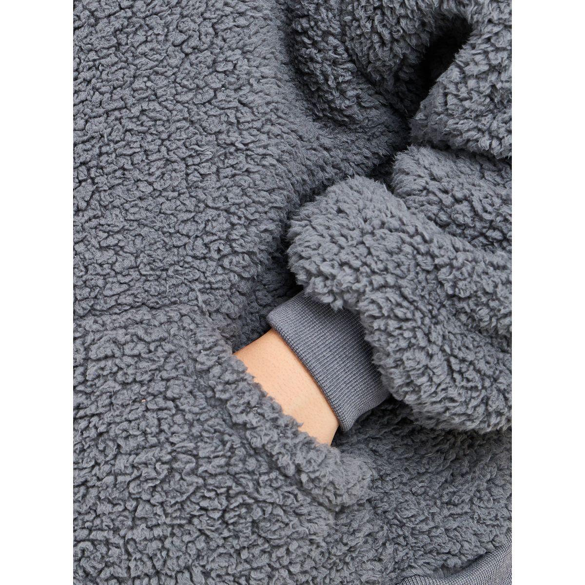 Styli Oversized Chunky Fleece Hoodie-women-winterwear-hoodiesandsweatshirts-hoodies-image-3