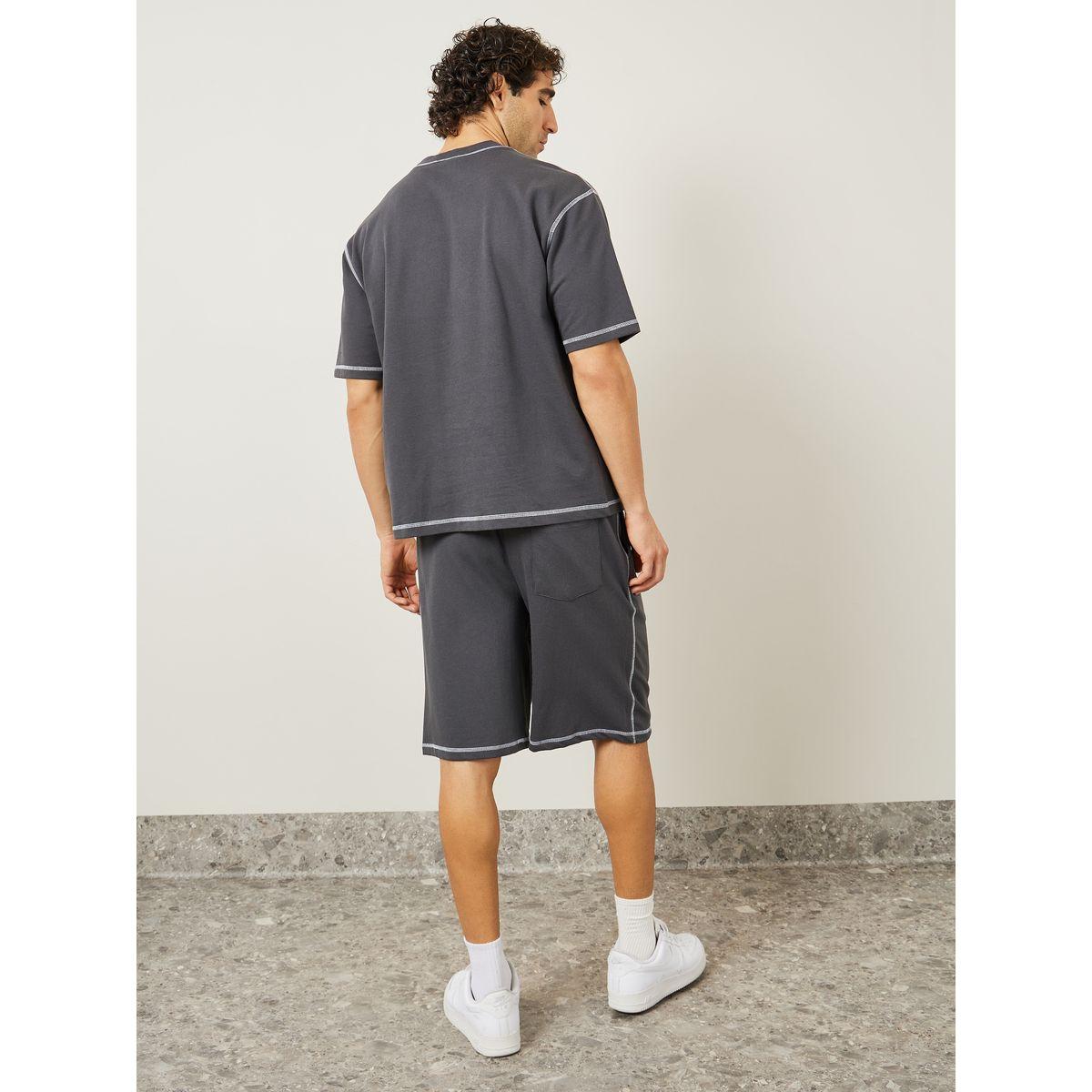 طقم منسق من ( شورت + تيشيرت )-men-clothing-coordsets-image-6