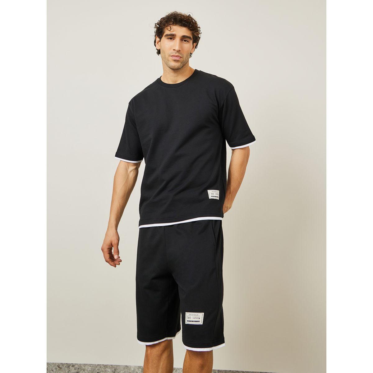 طقم منسق من ( شورت + تيشيرت )-men-clothing-coordsets-image-2