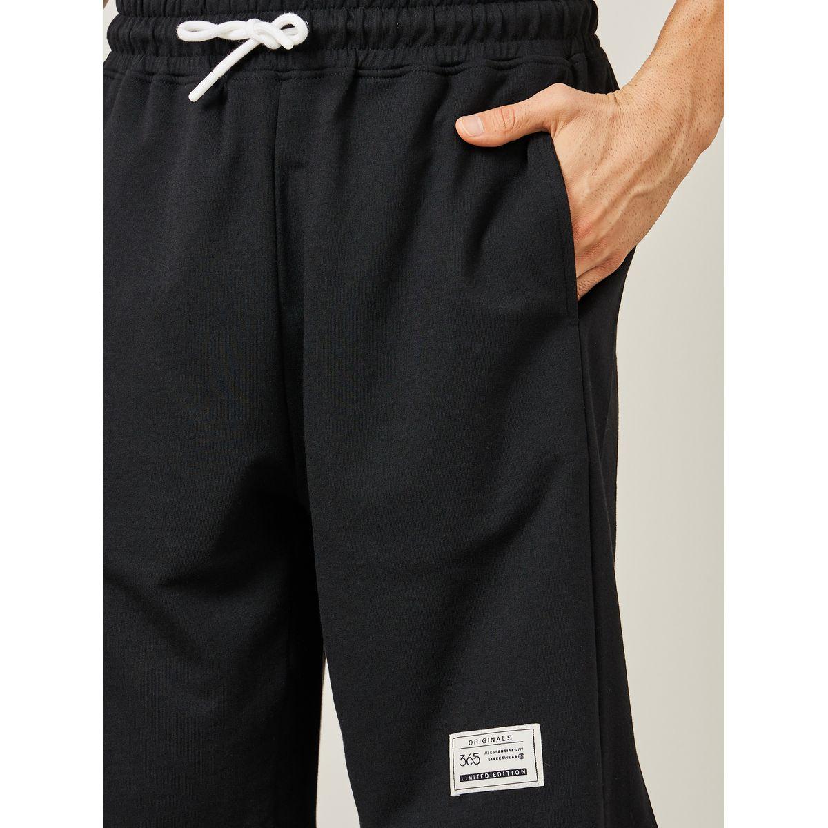 Styli Oversized Contrast Trim Terry T-Shirt & Shorts Co-Ords-men-clothing-coordsets-image-4