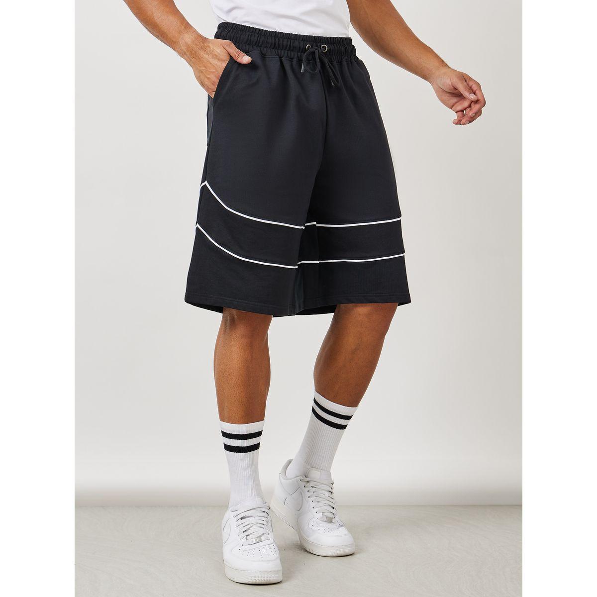 شورت واسع بتفاصيل محزوزة-men-clothing-bottoms-shorts-image-1