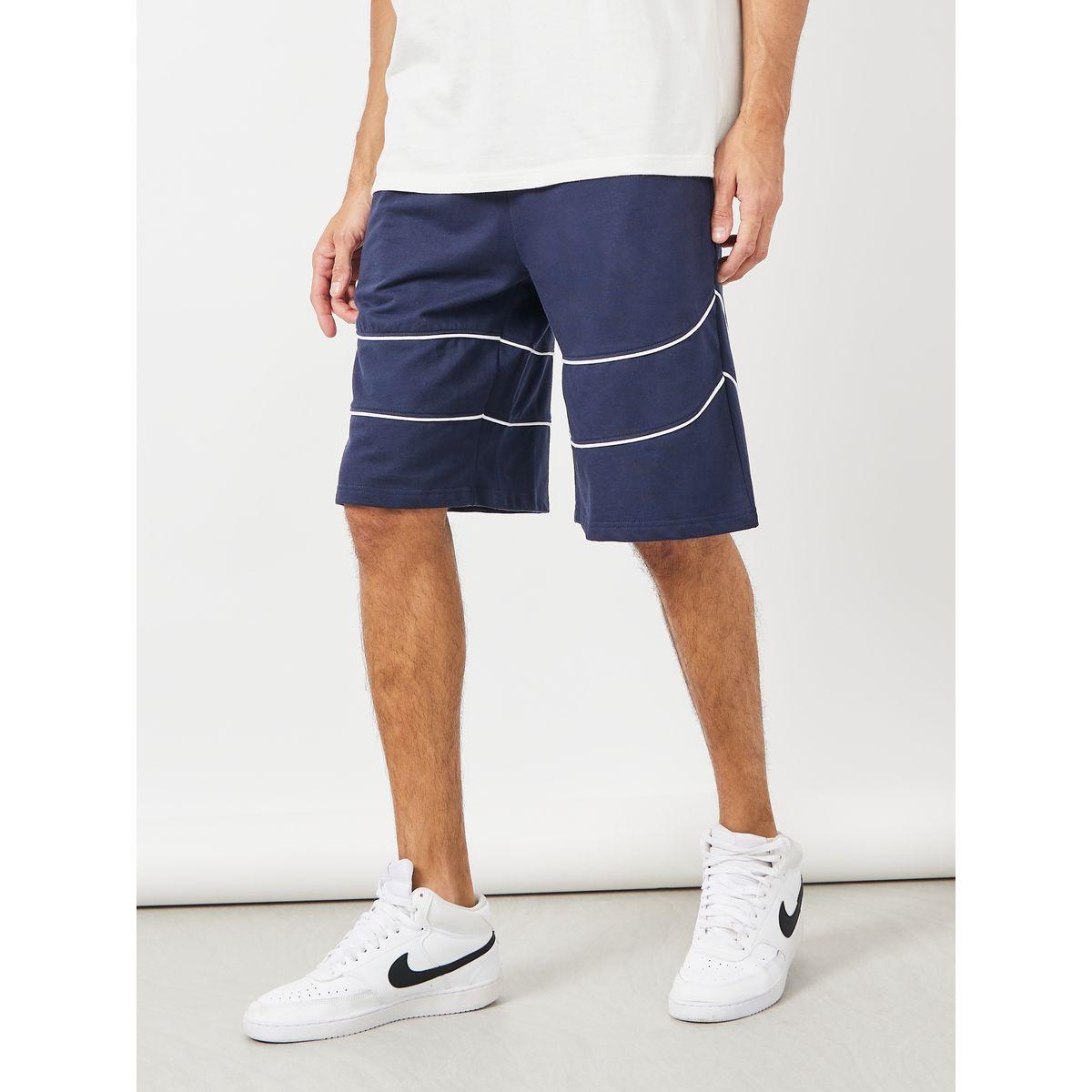 Styli Terry Oversized Shorts with Contrast Piping Detail-men-clothing-bottoms-shorts-image-2