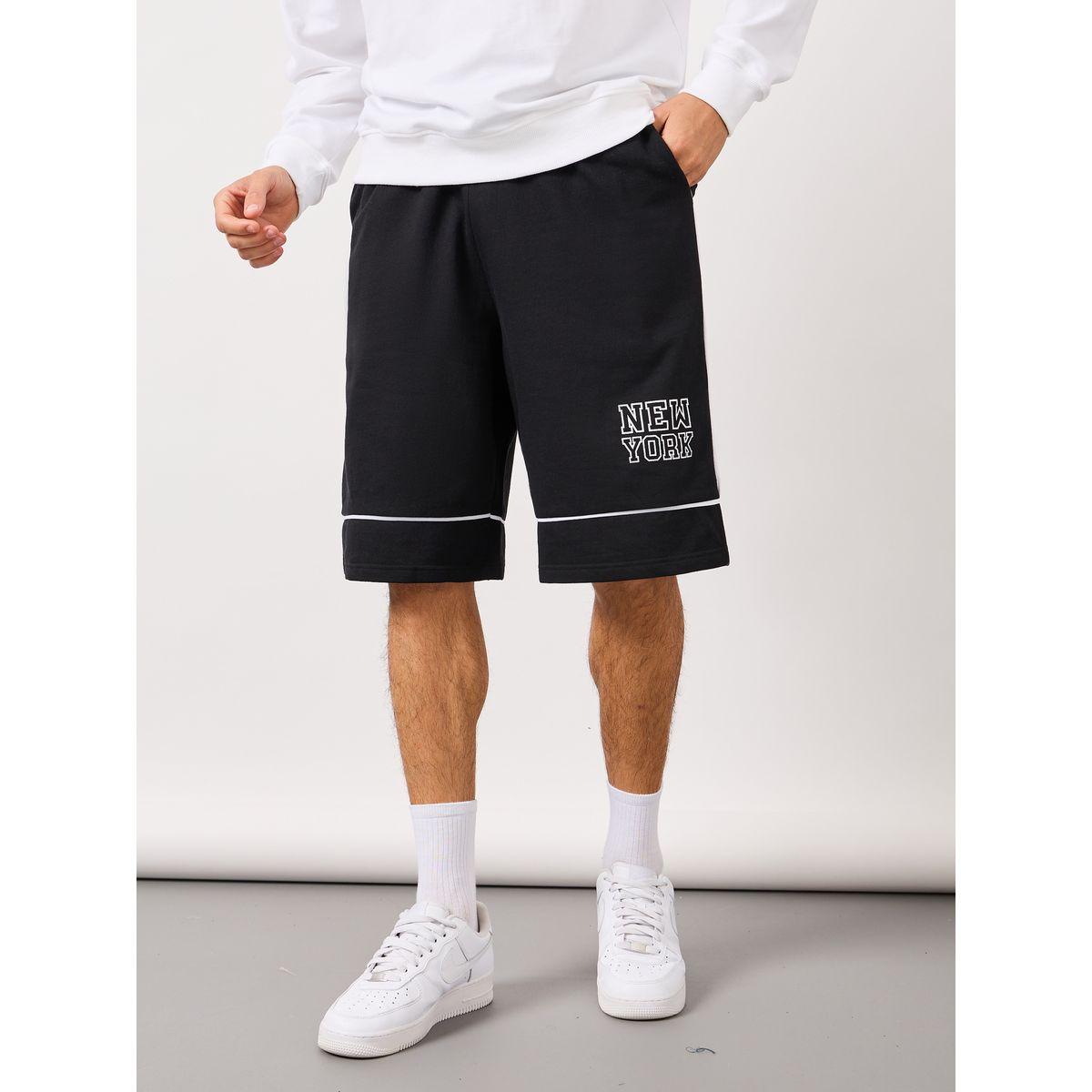 Styli Varsity Print Oversized Shorts with Contrast Piping-men-clothing-bottoms-shorts-image-2