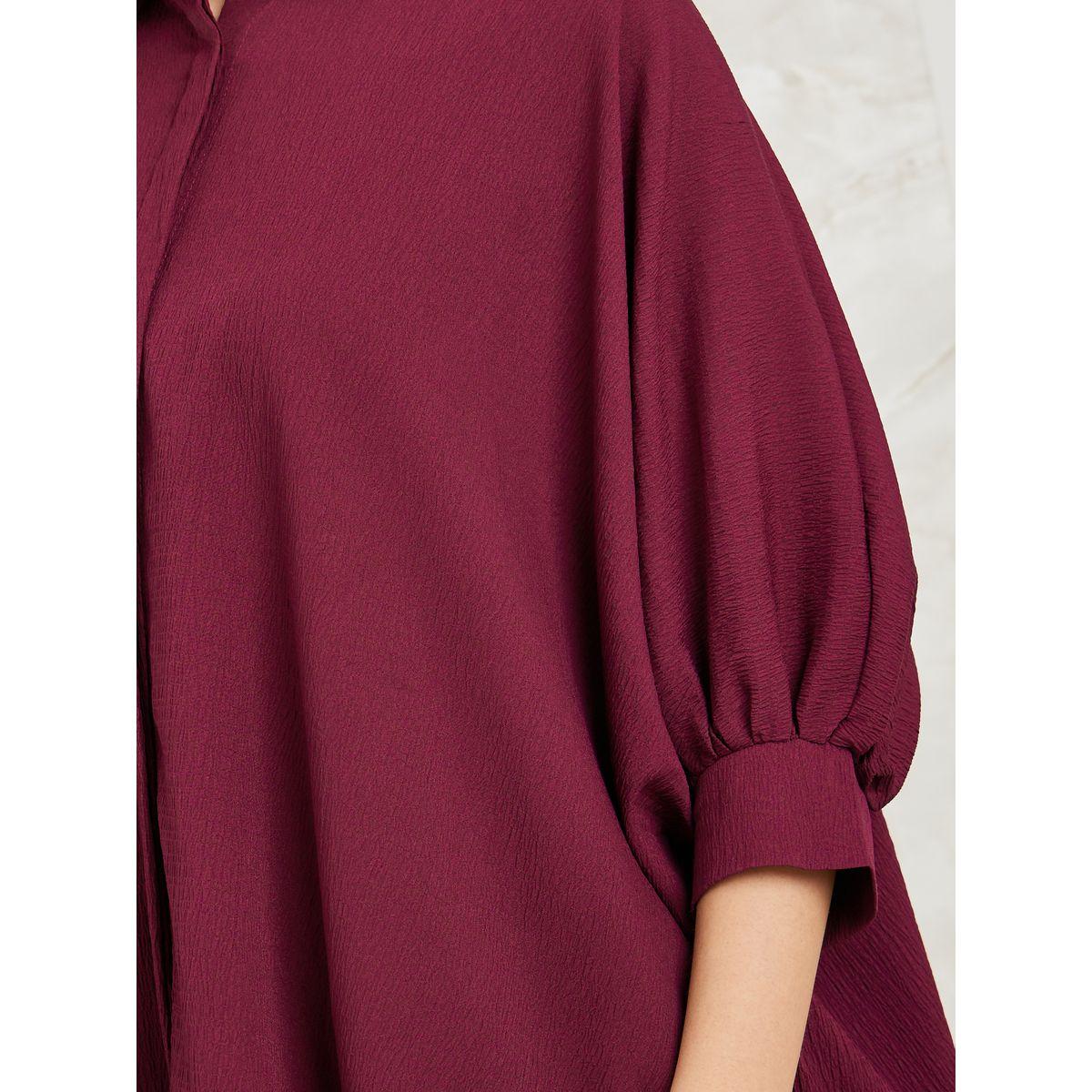 Styli Elevate Oversized Longline Shirt & Harem Pants Co-Ords-women-clothing-coordsets-image-3