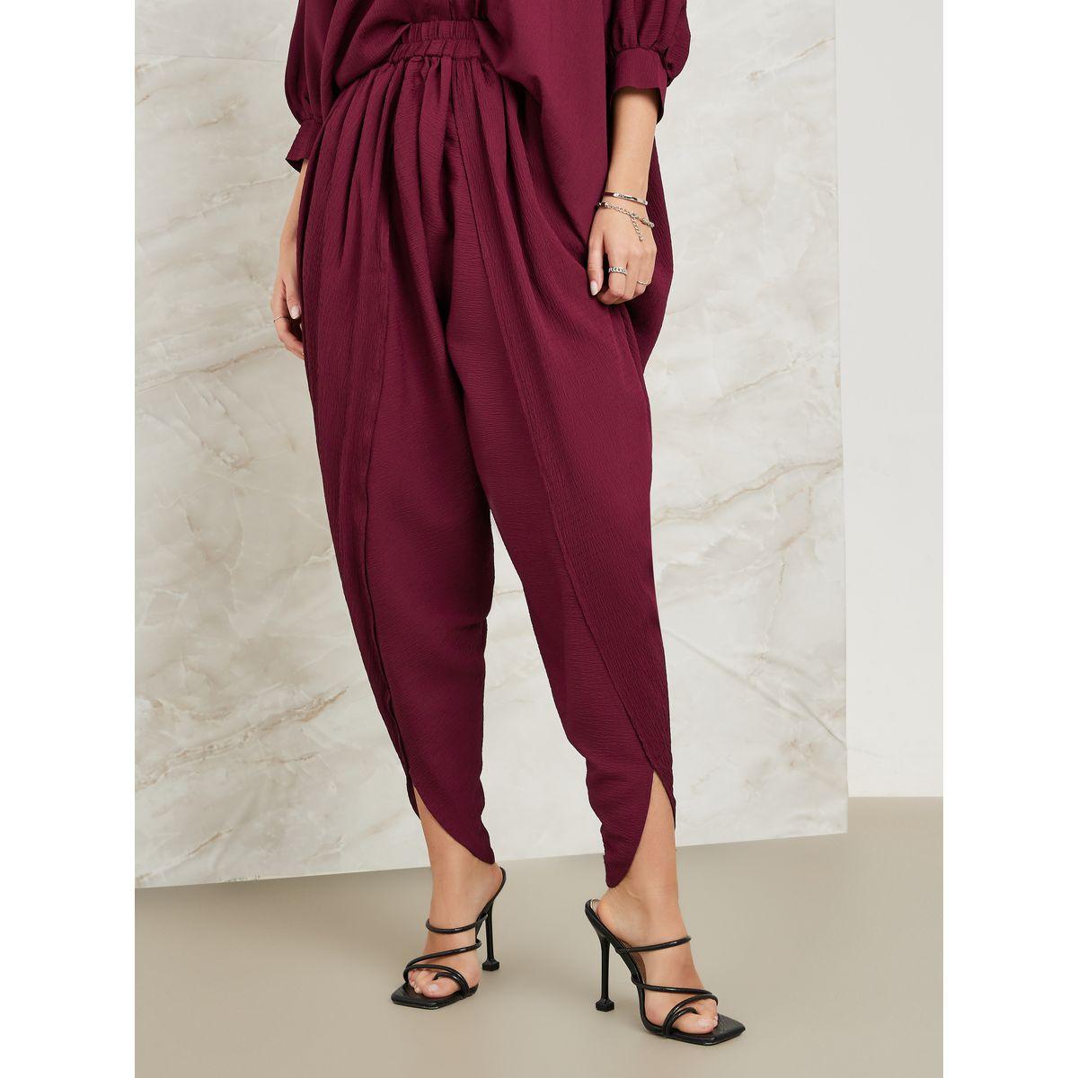 Styli Elevate Oversized Longline Shirt & Harem Pants Co-Ords-women-clothing-coordsets-image-5