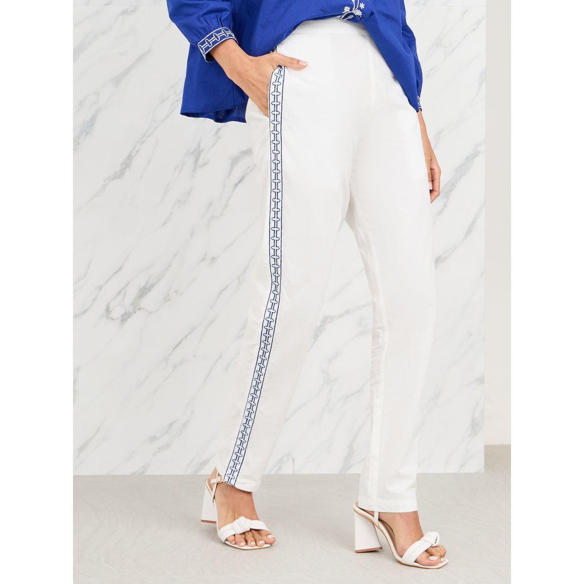 Styli Limited Floral Embroidered Blouse & Pants Co-Ord-women-clothing-coordsets-image-4