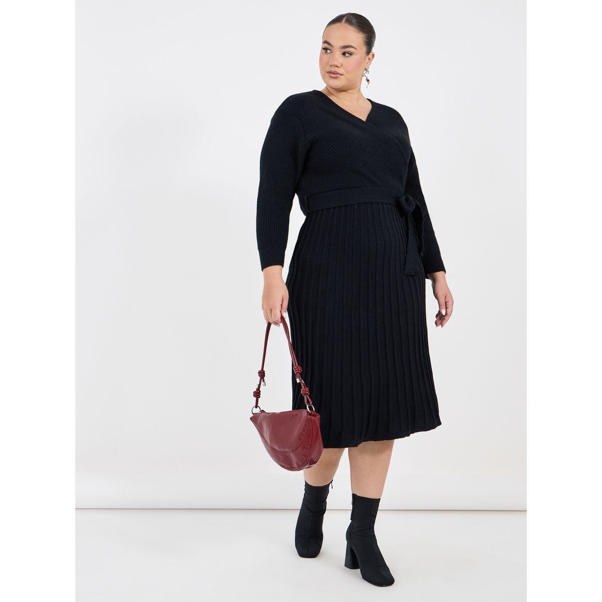 Styli Plus Size Textured Knit Sweater Midi Dress-women-clothing-dresses-image-4