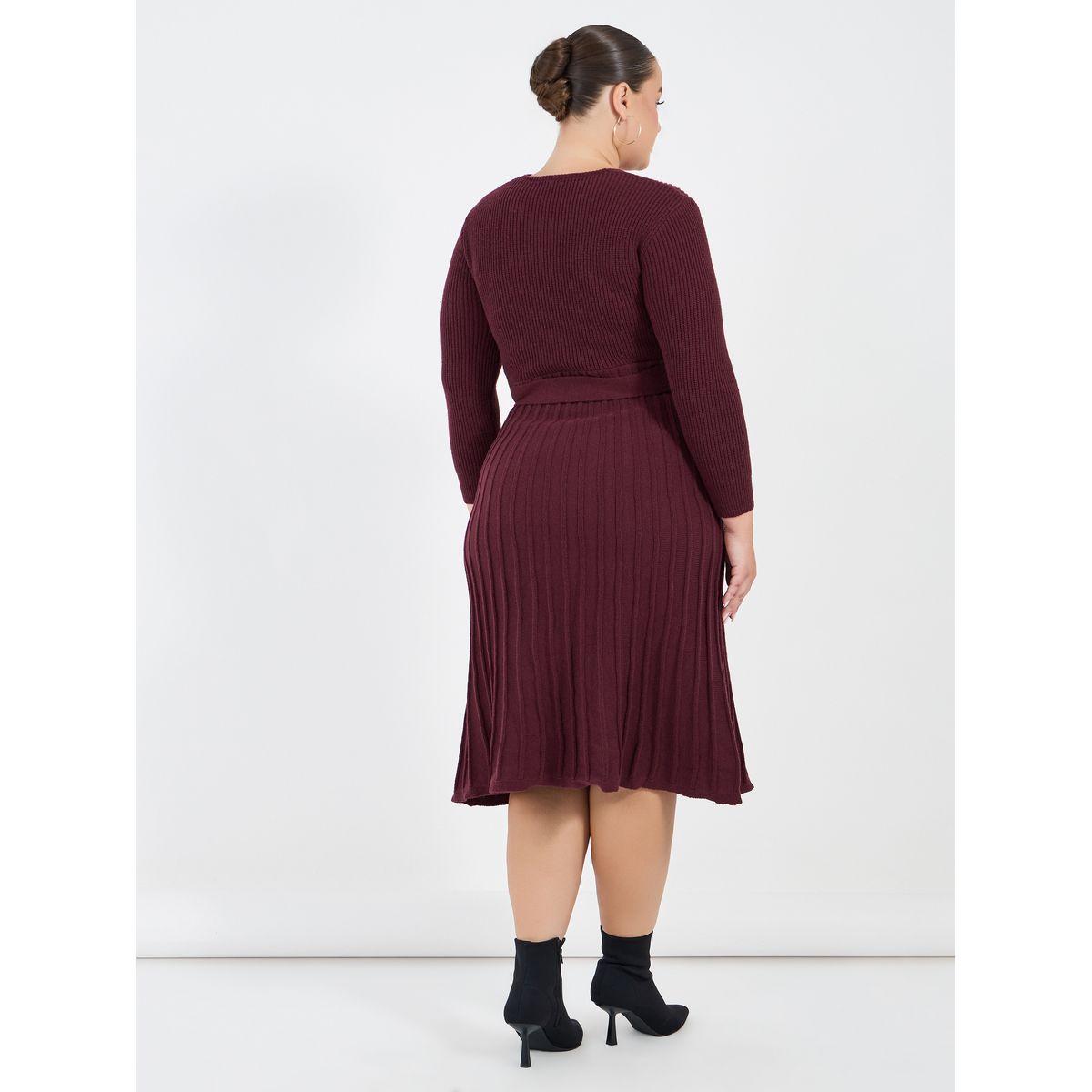 Styli Plus Size Textured Knit Sweater Midi Dress-women-clothing-dresses-image-6