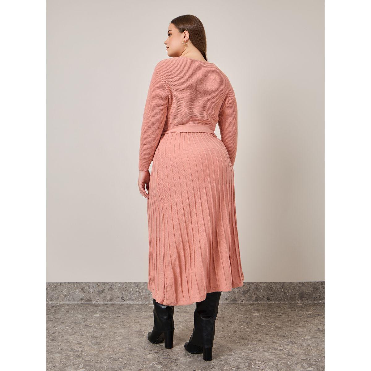 فستان ميدي برباط خصر-women-clothing-dresses-image-4