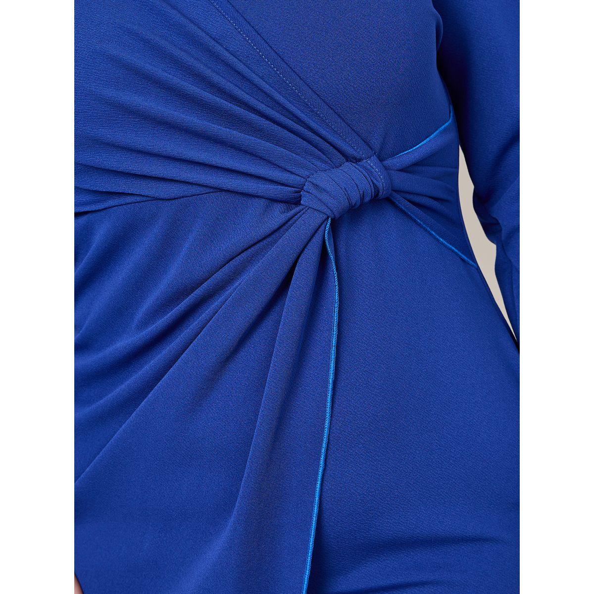 Styli Plus Solid Knotted Midi Bodycon Dress-women-clothing-dresses-image-3