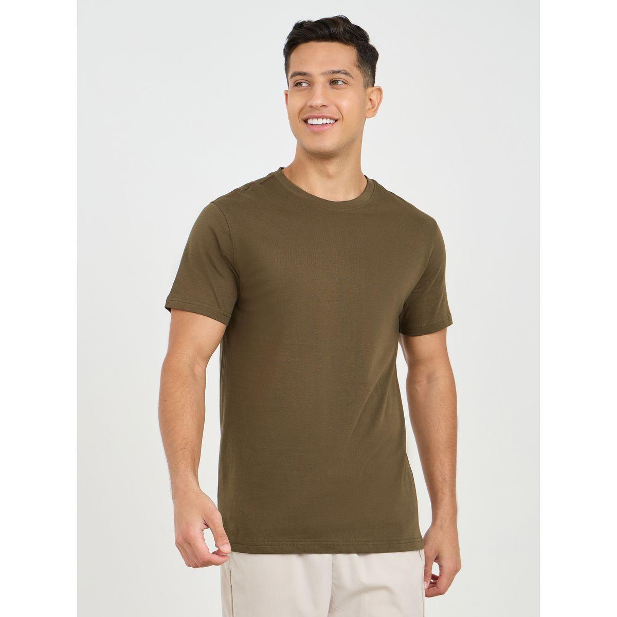 Styli Cotton Solid Compact Jersey Regular Fit T-Shirt-men-clothing-tshirtsandpolos-tshirts-image-1