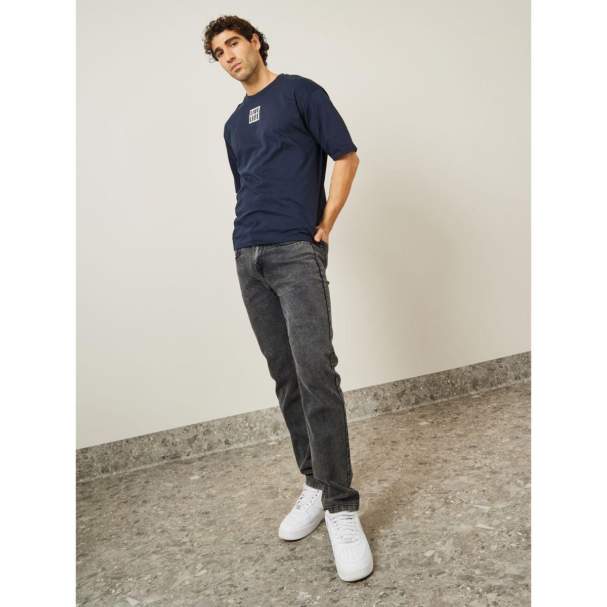 تيشيرت واسع مطبع بطبعة جرافيك-men-clothing-tshirtsandpolos-tshirts-image-2