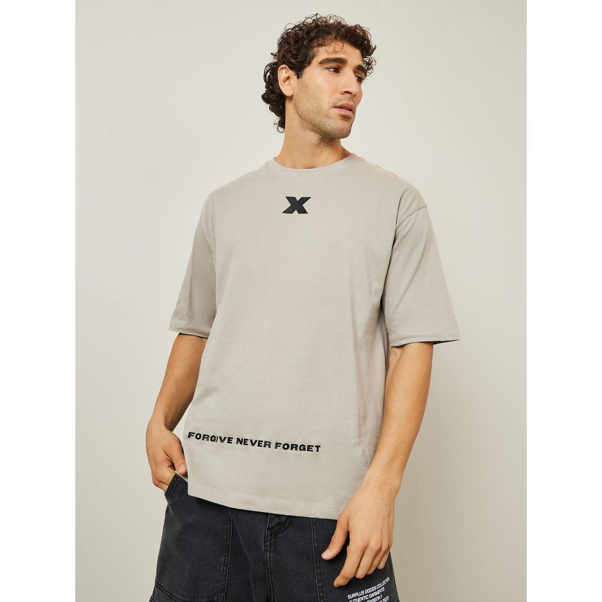 Styli Minimal Graphic Oversized Pure Cotton T-Shirt-men-clothing-tshirtsandpolos-tshirts-image-1